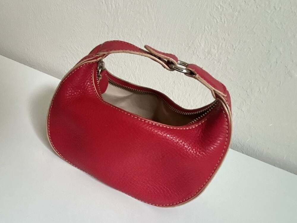 Cole Haan Red Mini Hobo Bag - Picture 9 of 12